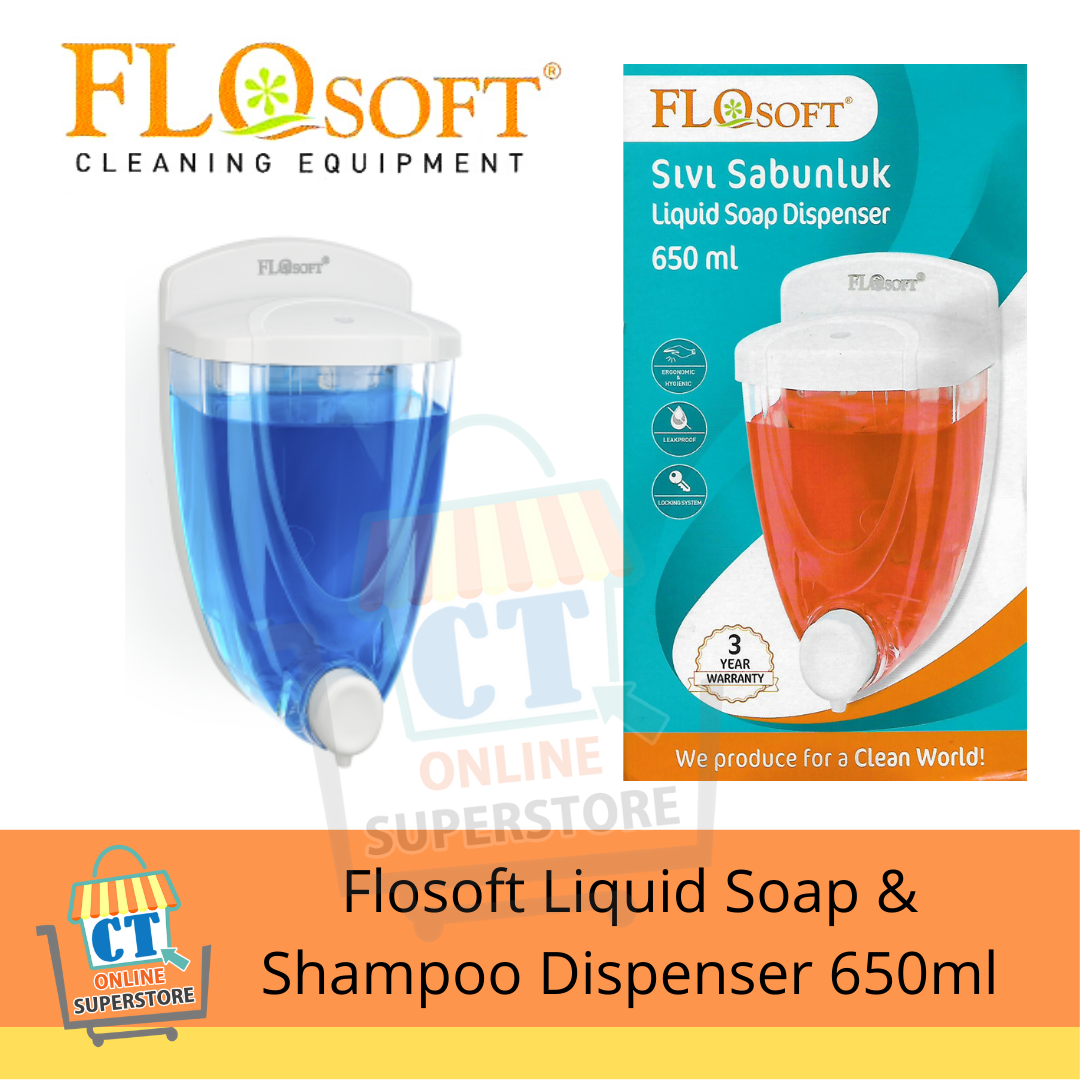 FLOSOFT Liquid Soap Dispenser 650ML 100 guarantee no leaks thanks to