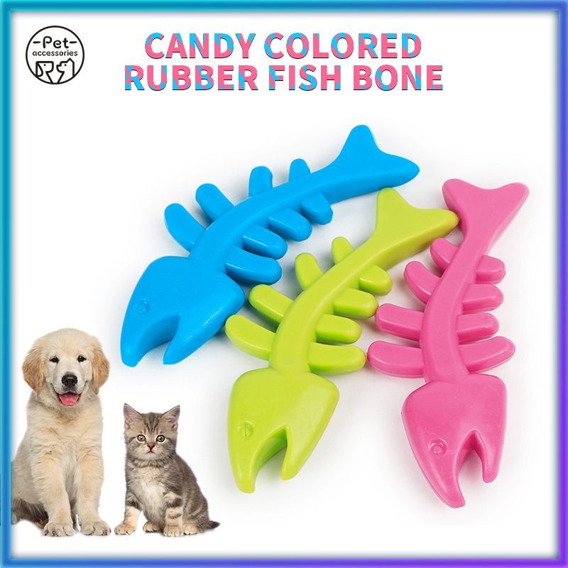 rubber fish cat toy