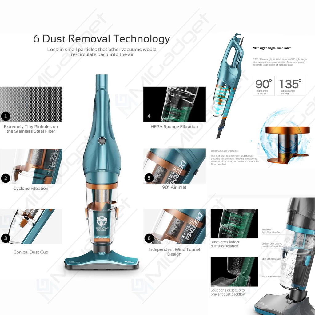 Deerma 2 in 1 Household Vacuum Cleaner 