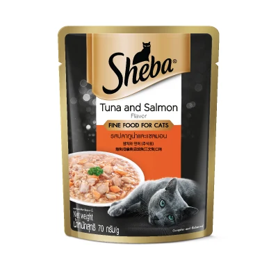 Sheba Tuna Salmon Pouch Cat Food 70g