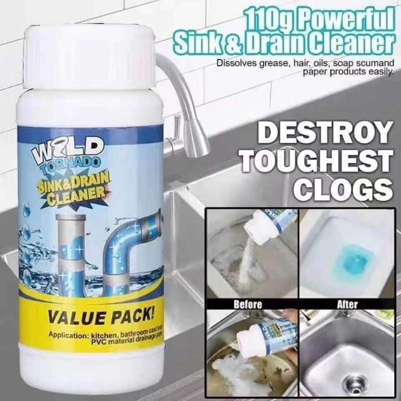 Powerful Sink and Drain Cleaner,Toilet Declogger,Declogging Chemical