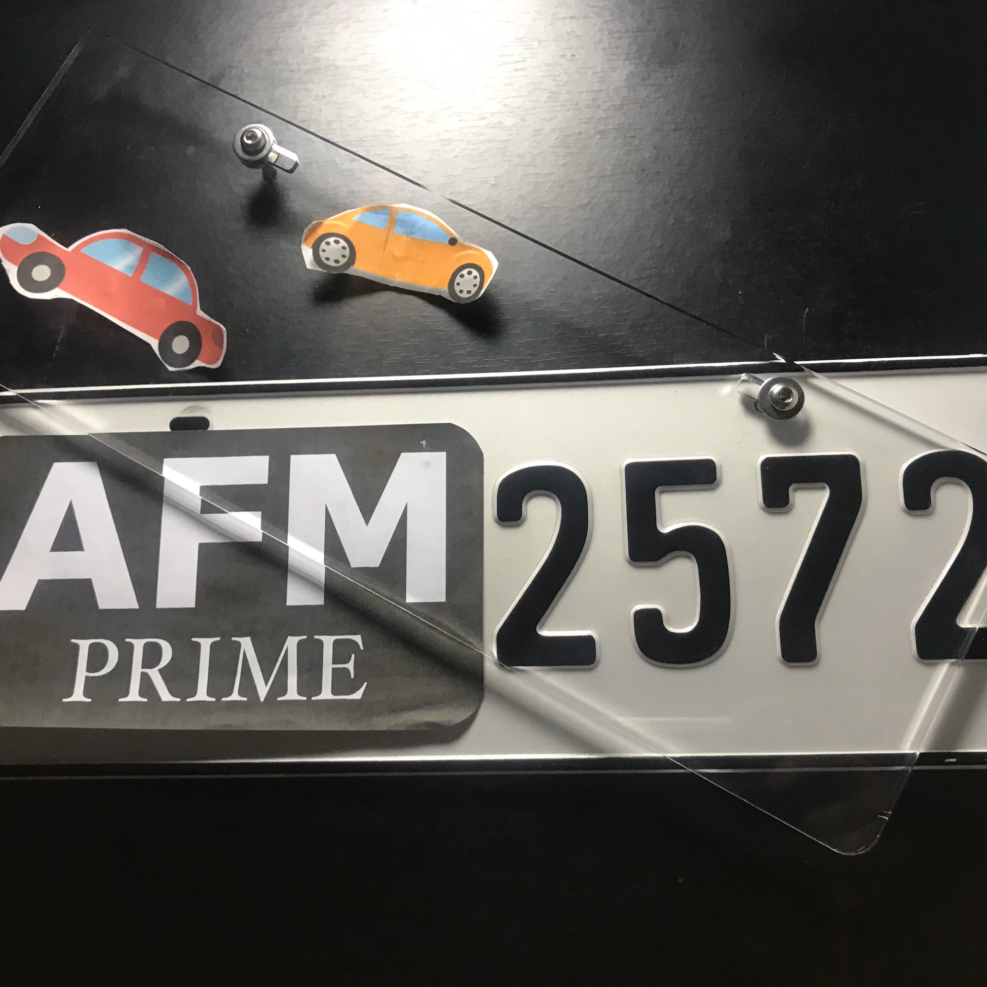 (6mm) universal Car Plate Cover/Protector(pair with bolts and nuts