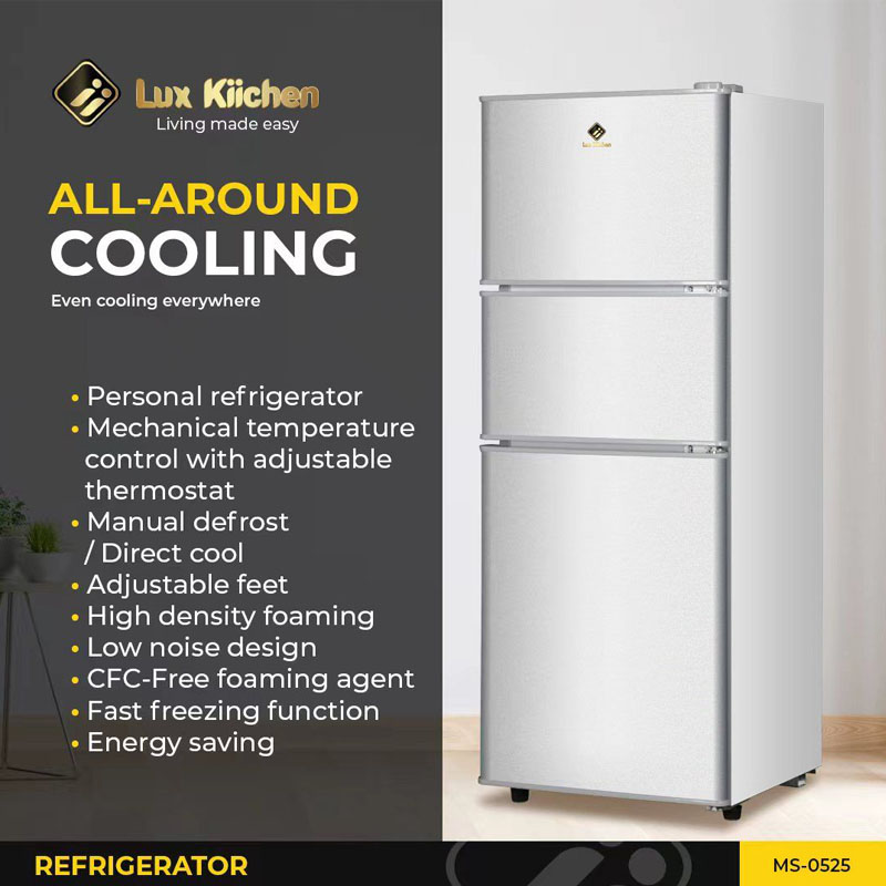 Lux Kiichen Triple Door Smart Freezing Mini Refrigerator Lazada PH