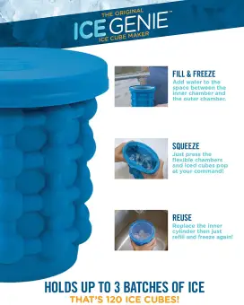 ice cube maker saving ball bucket