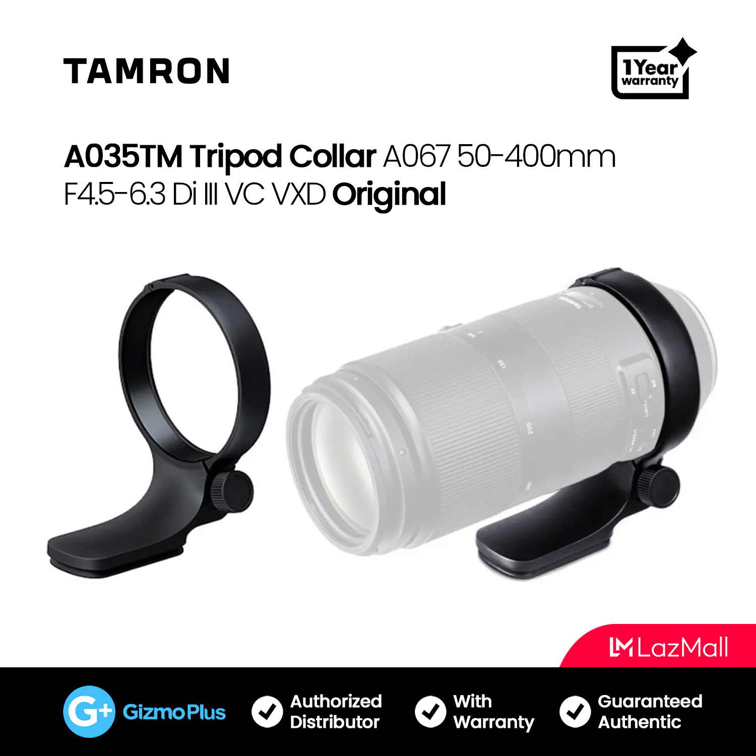 Tamron A035TM Tripod Collar for ﻿A067 50-400mm F4.5-6.3 Di III VC 