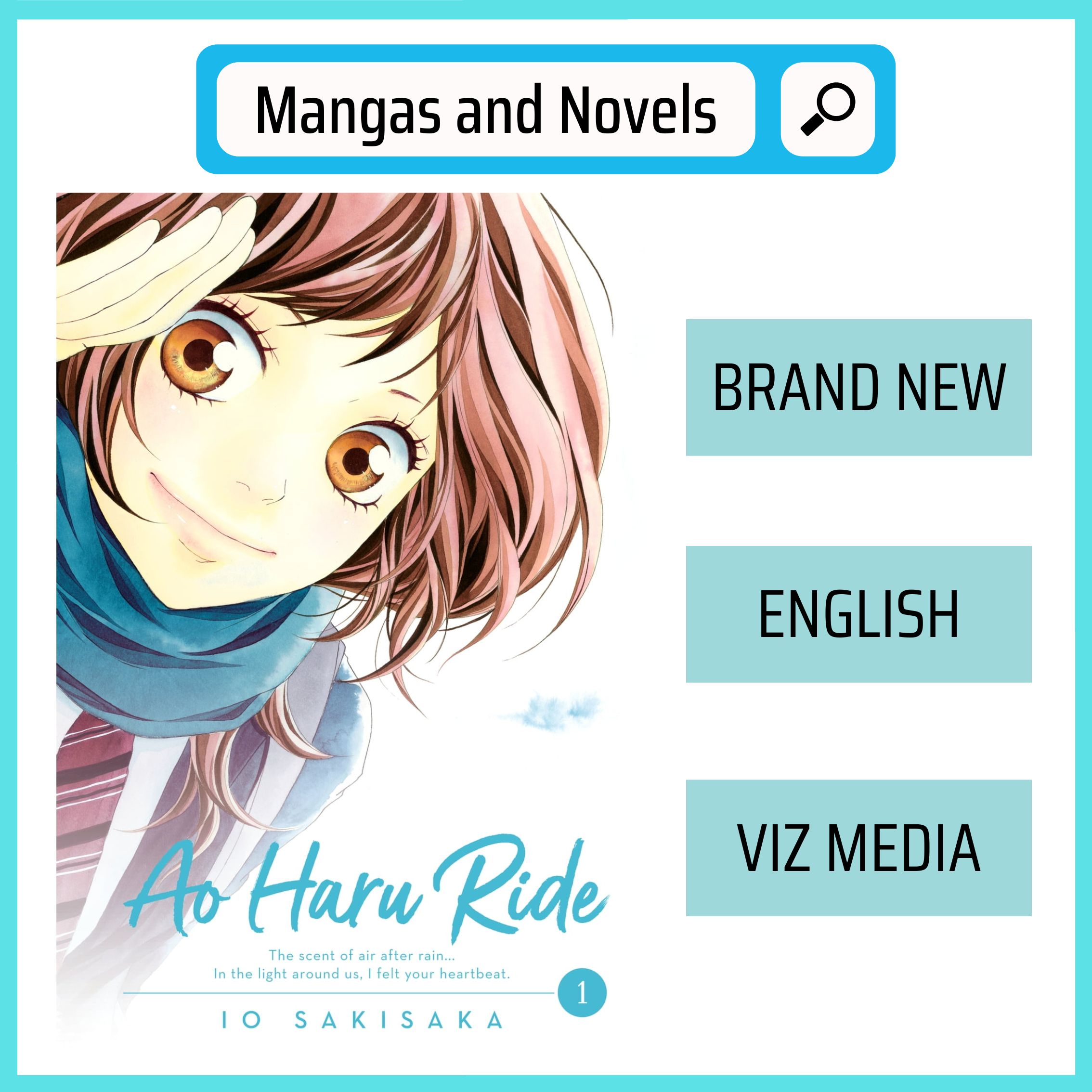 English AO HARU RIDE VOL. 1 Manga Comics Novel