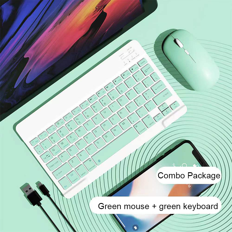 Bàn phím Bluetooth không dây mini Chuột cho for Apple iPad Xiaomi Samsung Điện thoại Huawei Oppo Máy tính bảng Galaxy Tab Bàn phím không dây cho Android IOS Windows PC