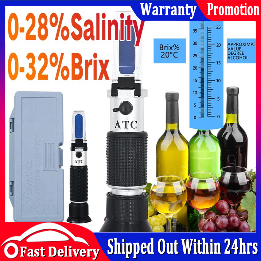 【Local Send Out】Distillery Refractometer Alcohol Portable Refractometer