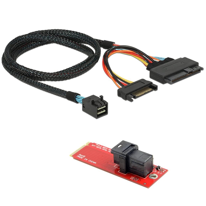 U.2 U2 Kit SFF-8639 NVME PCIe SSD Adapter & Cable for Mainboard Intel SSD 750 P3600 P3700 M.2 SFF-8643
