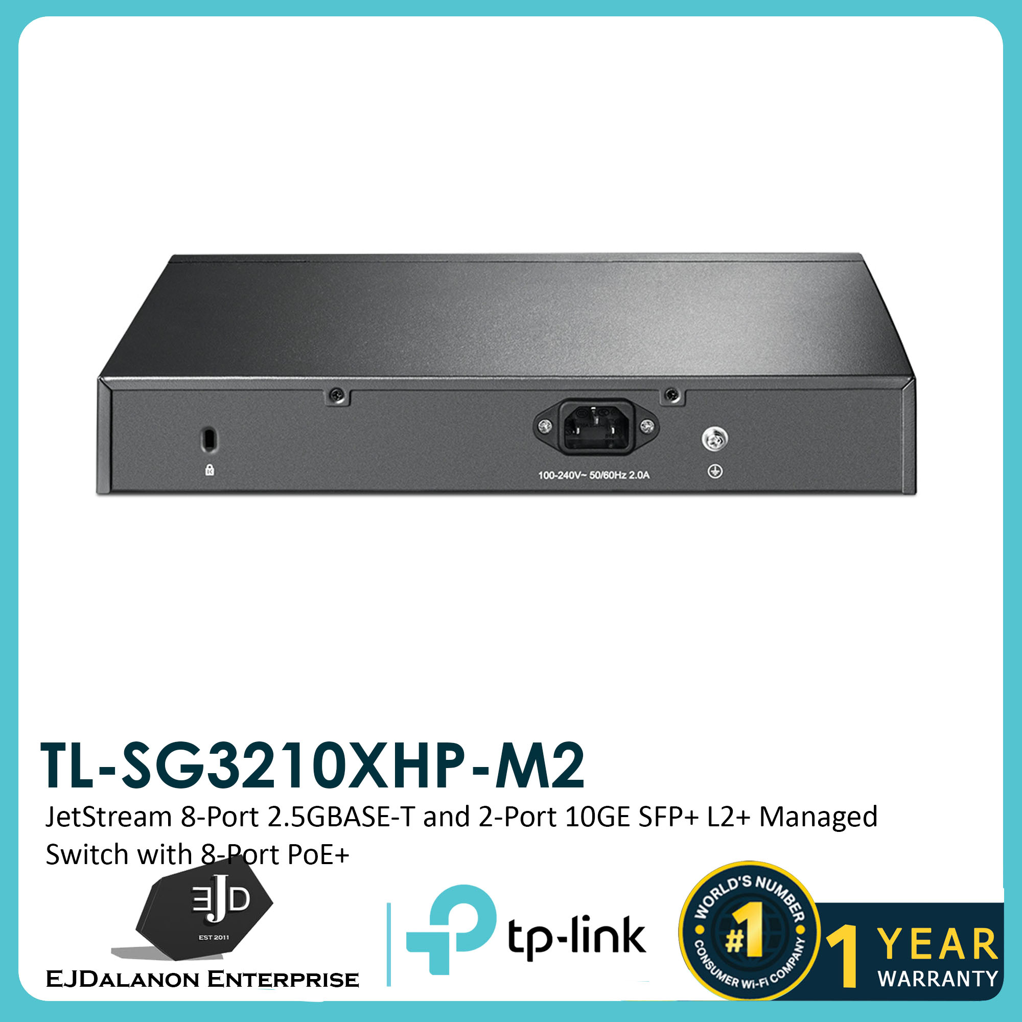TP-Link TL-SG3210XHP-M2 Jetstream Port Multi-Gigabit L2  Managed PoE Switch PoE  Port @240W, x 10G SFP  Slots 2.5G Bandwidth Omada SDN I