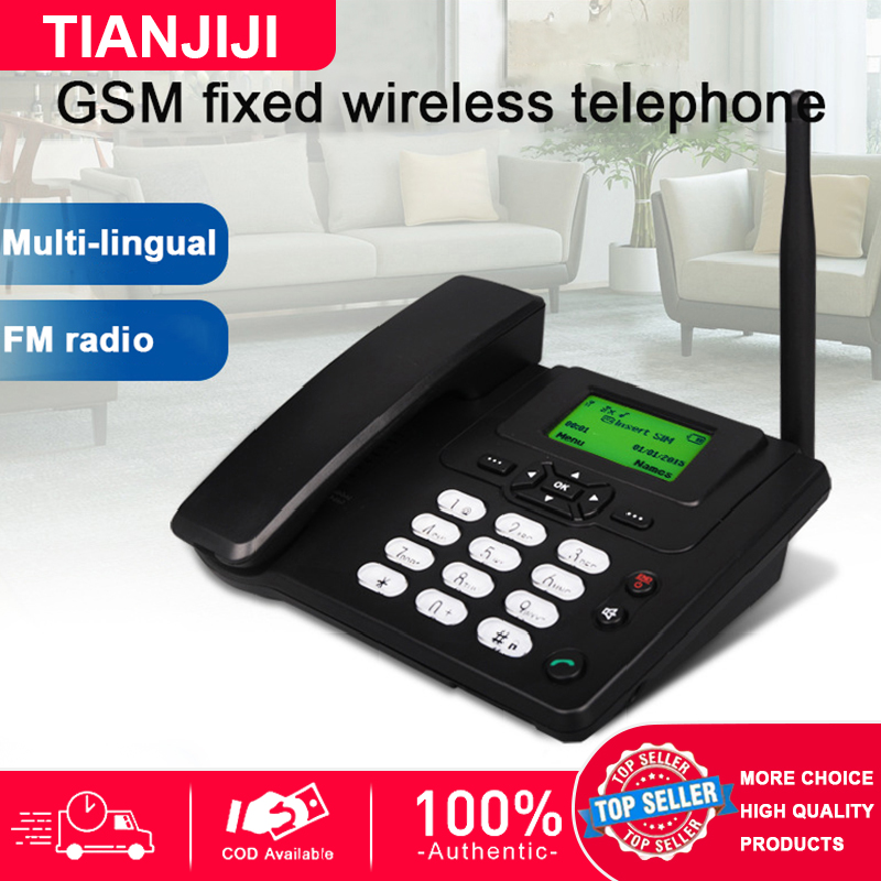 GSM Fixed Landline Wireless Phone (Single Sim) Dual Frequency GSM 900/1800 MHz Lazada PH