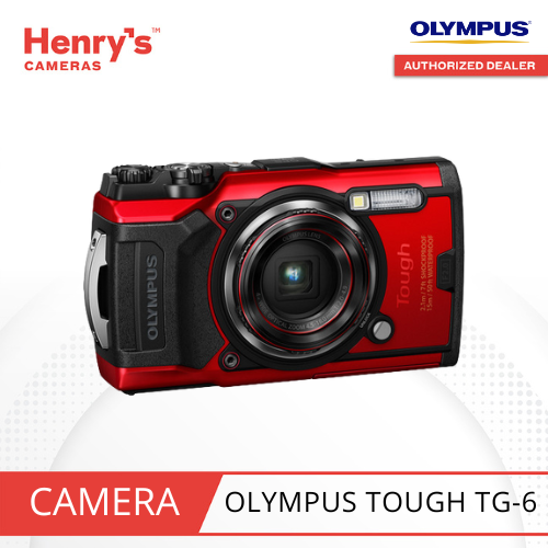 OLYMPUS TOUGH TG6 DIGITAL CAMERA RED HENRY'S CAMERAS Lazada PH