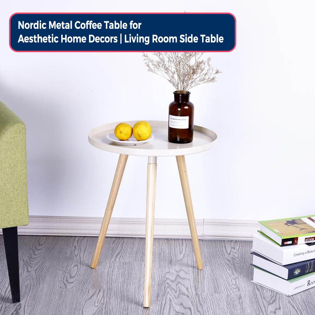 Nordic Metal Coffee Table for Aesthetic Home Decors Living Room Side