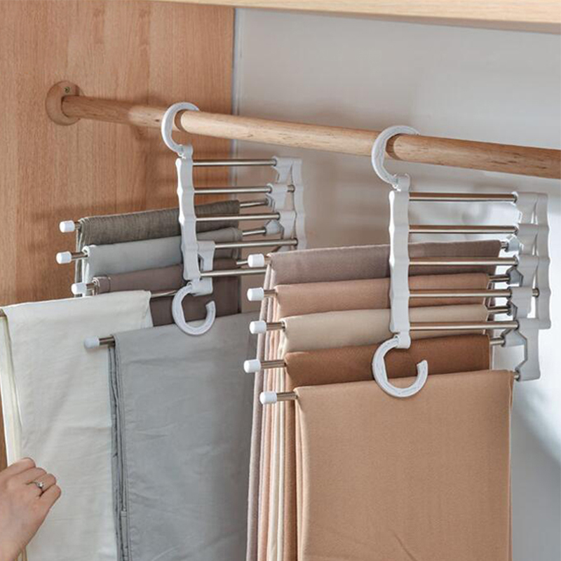 Multifunctional Multilayer Hanger Folding Storage for Pants