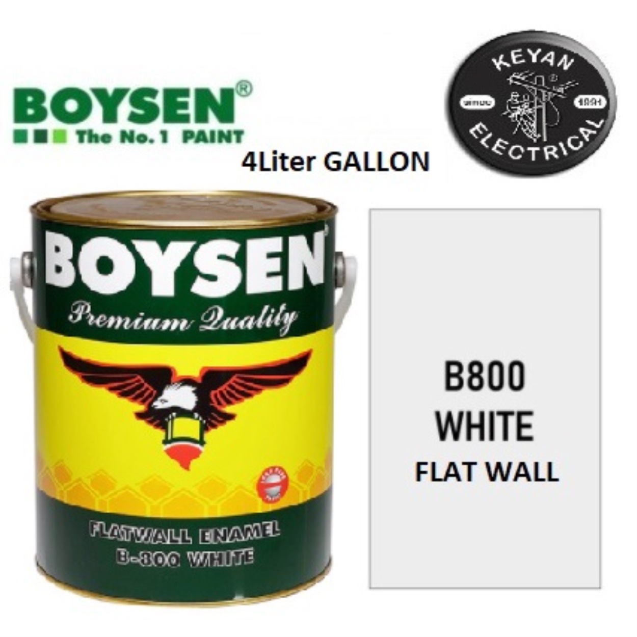 BOYSEN QDE FLATWALL METAL PRIMER Red Oxide QUICK DRY ENAMEL 4L GALLON ...