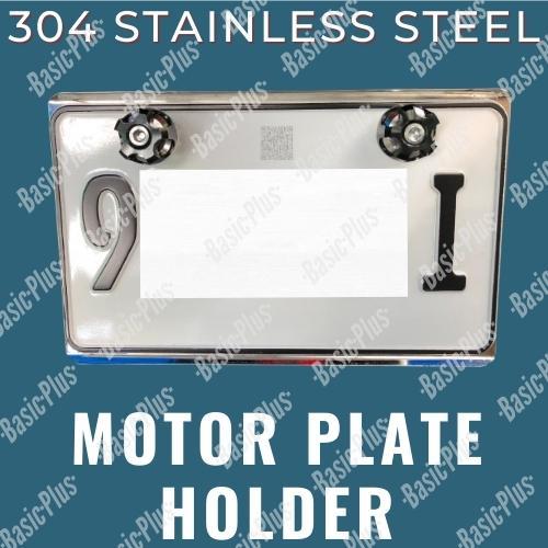 STAINLESS NEW MOTORCYCLE PLATE HOLDER license plate number protector