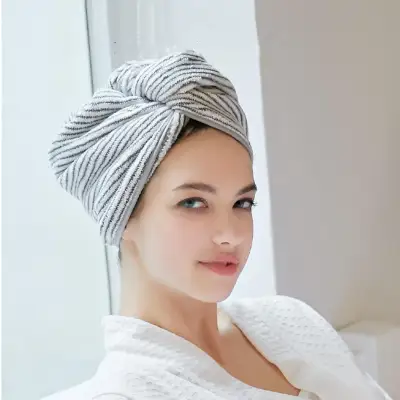ZHANGWEI Shower Girls Bathing Absorbent Soft Antibacterial Hair Drying Cap Bath Hat Turban Wrap Towel Cap