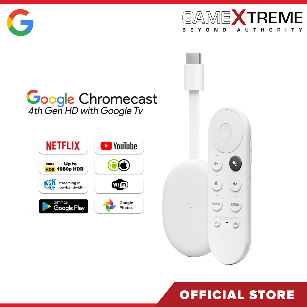 Google Chromecast with Google TV HD Streaming Media Player - Snow