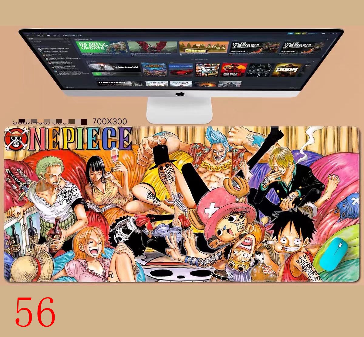 【CYT】Anime Large Gaming Mouse Pad 300*700*3mm Computer Mousepad Gamer ...