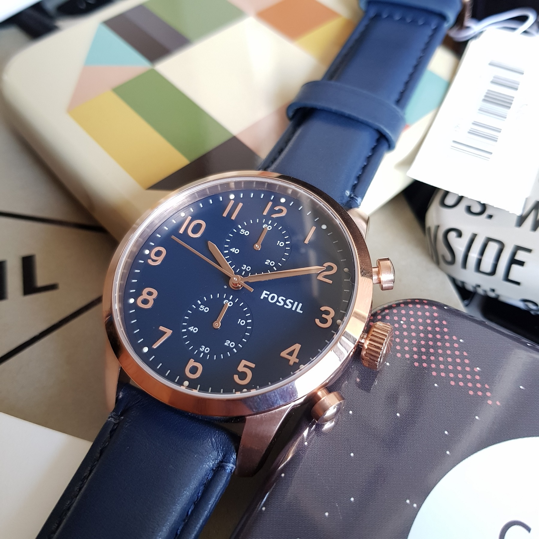 Fossil FS4933 Townsman Chronograph Navy 