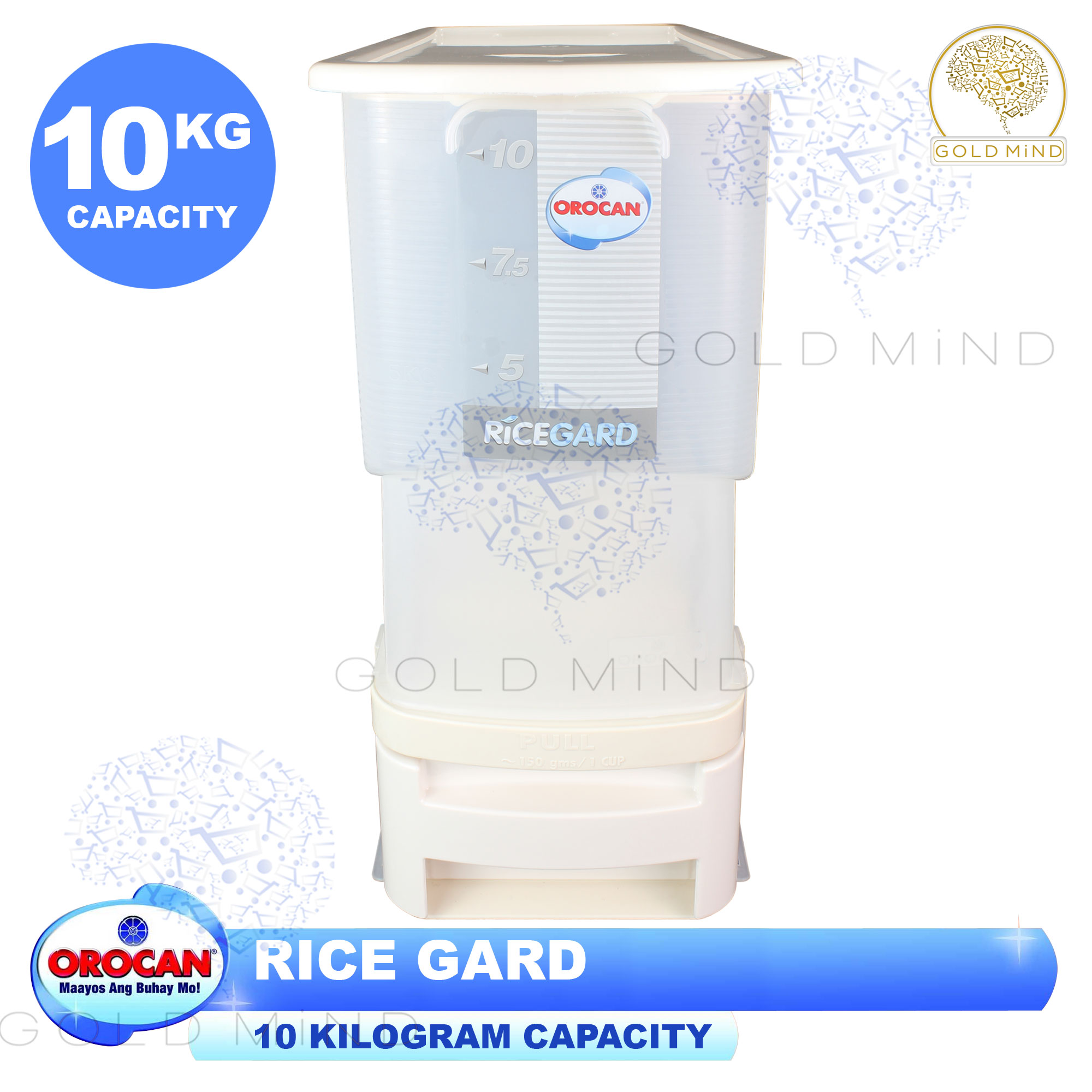 Orocan Rice Dispenser Rice Guard Storage Container Rice Gard 10KG ...