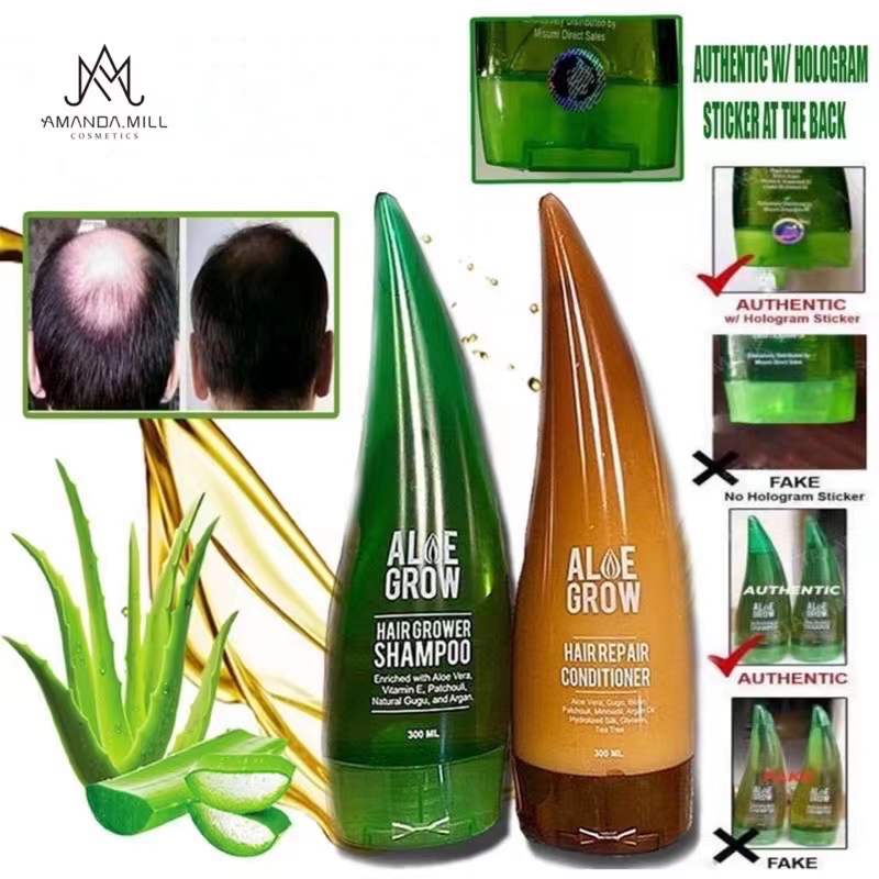 100 ORIGINAL aloe grow shampoo and conditioner hair repair Lazada PH