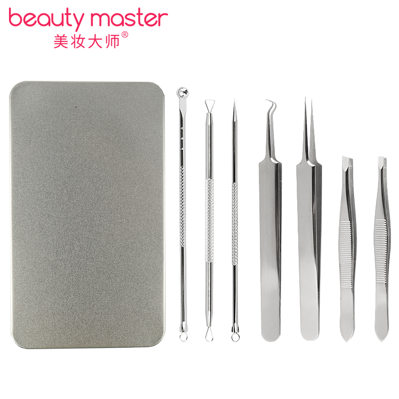 Master Beauty Acne Needle 7piece Set acne needle Cell Clip Blackheads Beauty Salon tweezers to
