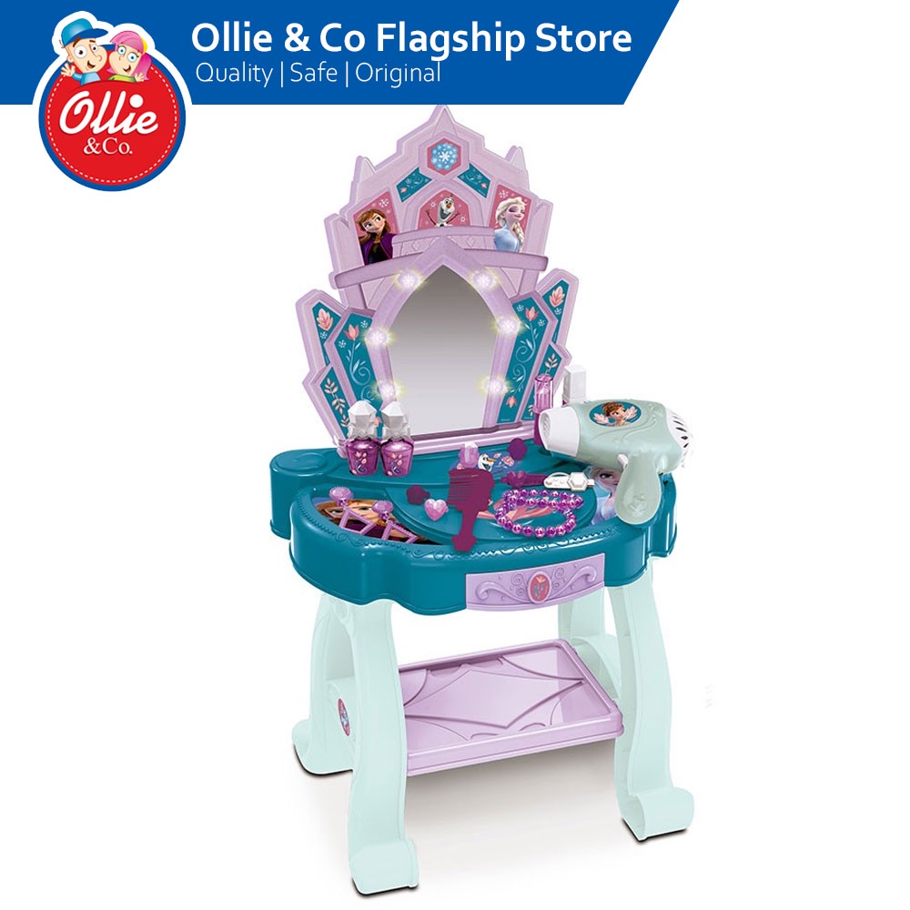 【READY STOCK】 Disney Frozen Vanity Table with Light and Music For Kids