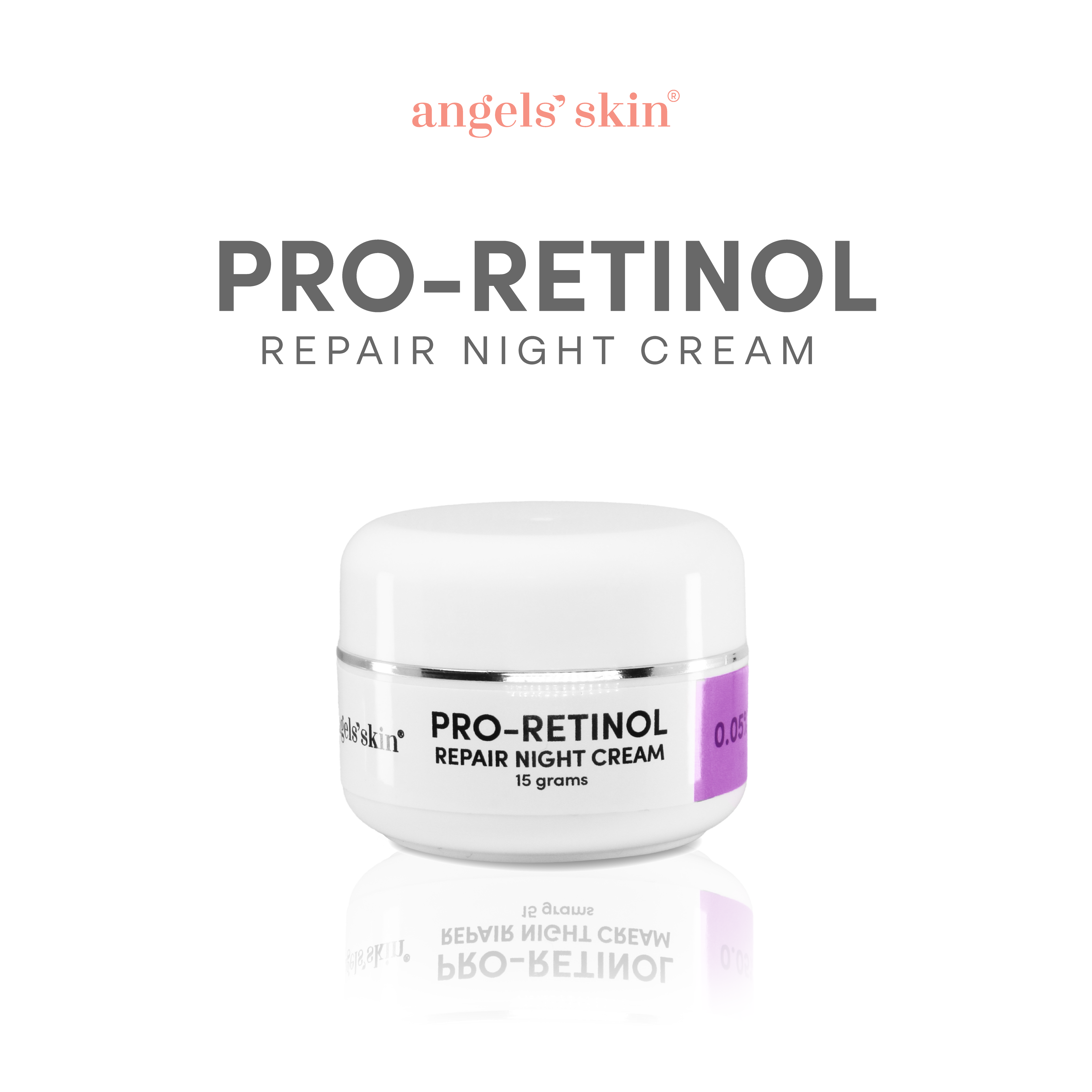Angels' Skin Proretinol Repair Night Cream (0.05) FDA Approved Clinical Grade Derma Formula