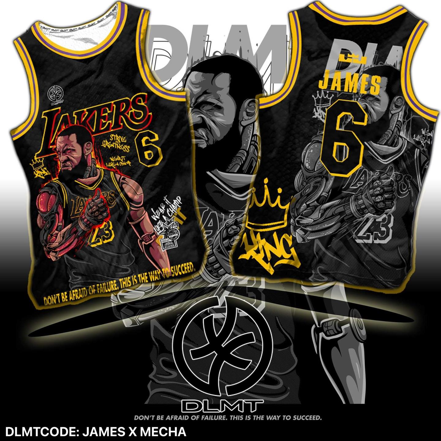 LEBRON JAMES BLACK MAMBA LOS ANGELES LAKERS FULL SUBLIMATED JERSEY