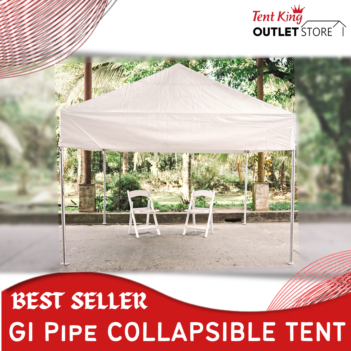 GI PIPE TENT】GI PIPE TENT Easy-Set Up TENTS with Galvanized Iron - Main Image