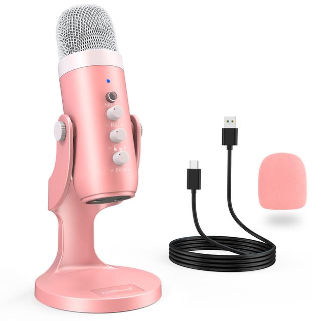 ZealSound USB Microphone Condenser Computer PC MicPlug Play Gamer ...