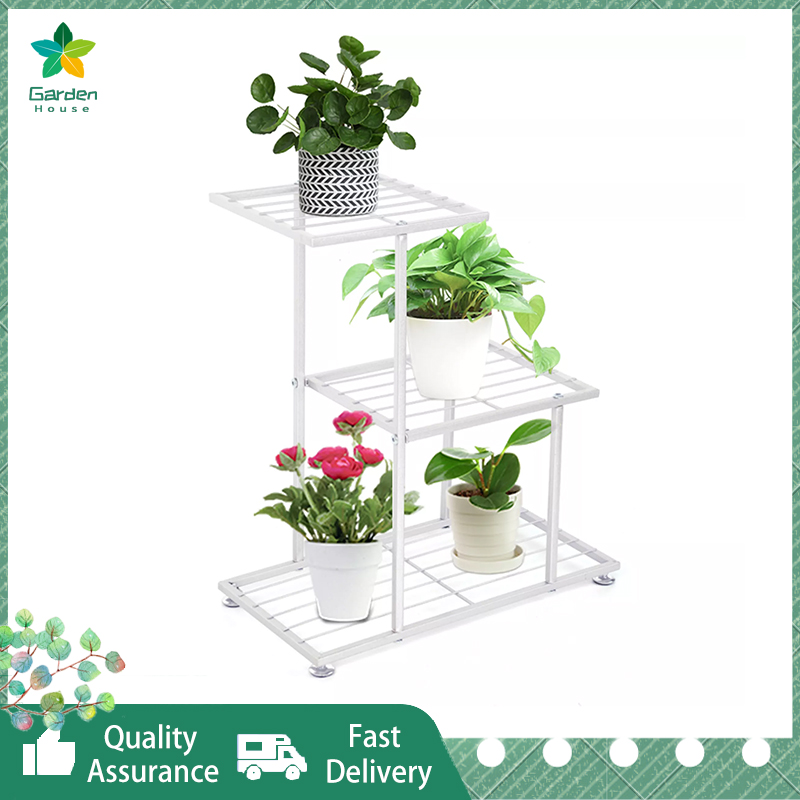 Mini Plant Stand Metal 3 Tier Stands Flower Pot Stand Plant Shelf