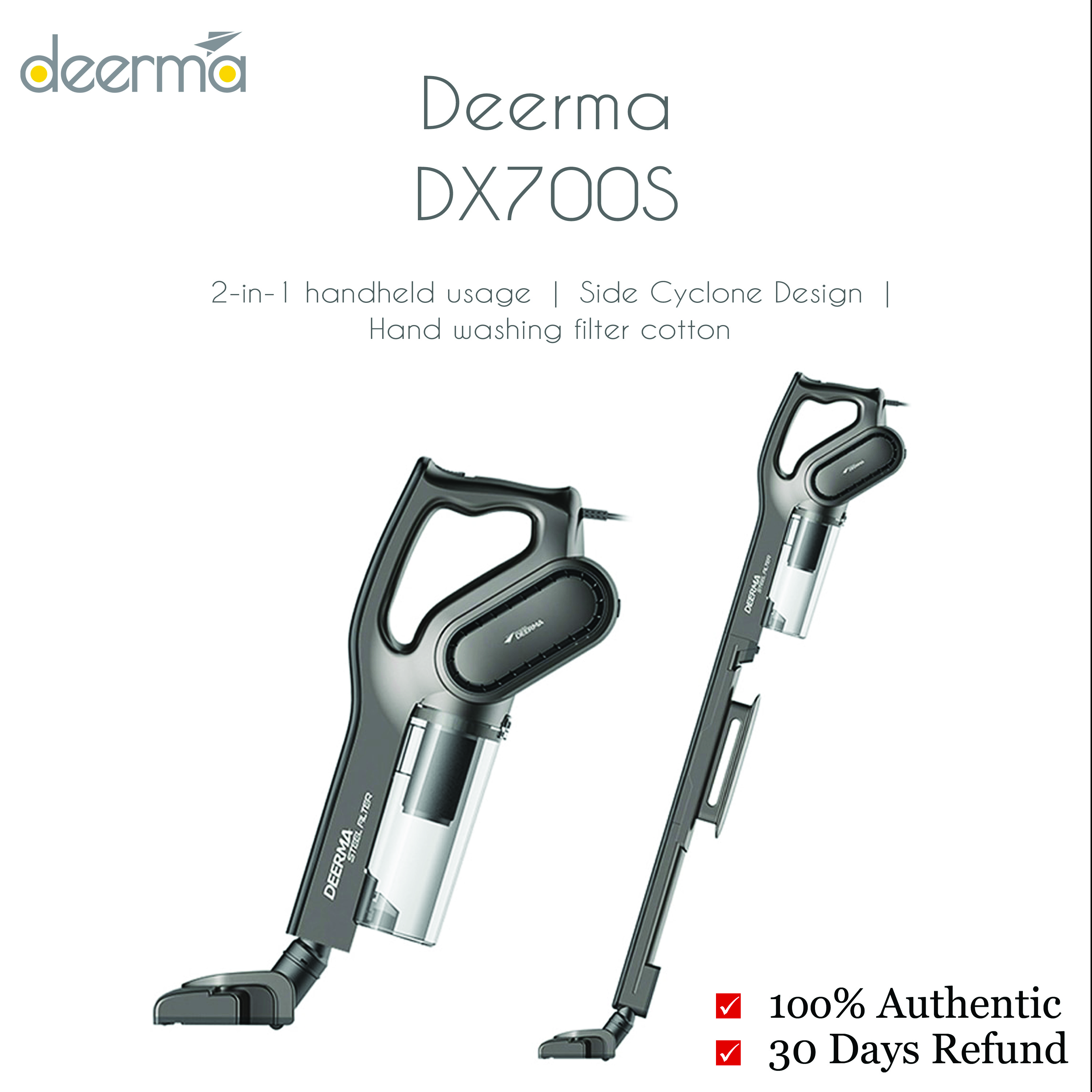 Deerma DX700S Wired Handheld Vacuum 