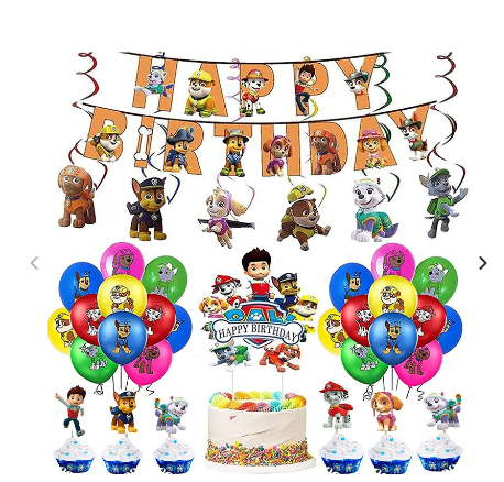 VKM HBD Banner Paw Patrol Theme Happy Birthday Decoration | Lazada PH