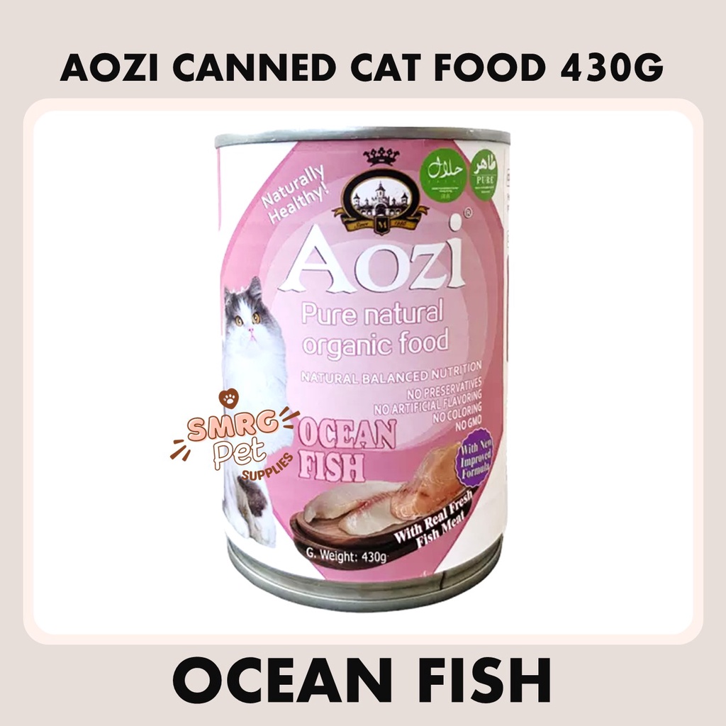 Aozi Pure Natural Organic Wet Cat Food in Can 430g Lazada PH