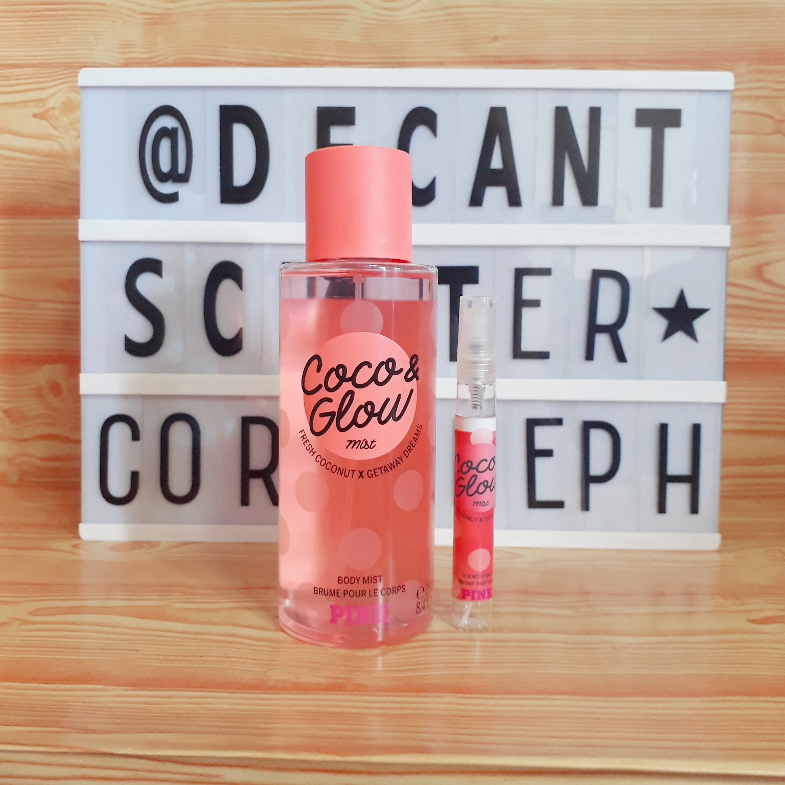 Coco and best sale glow body mist