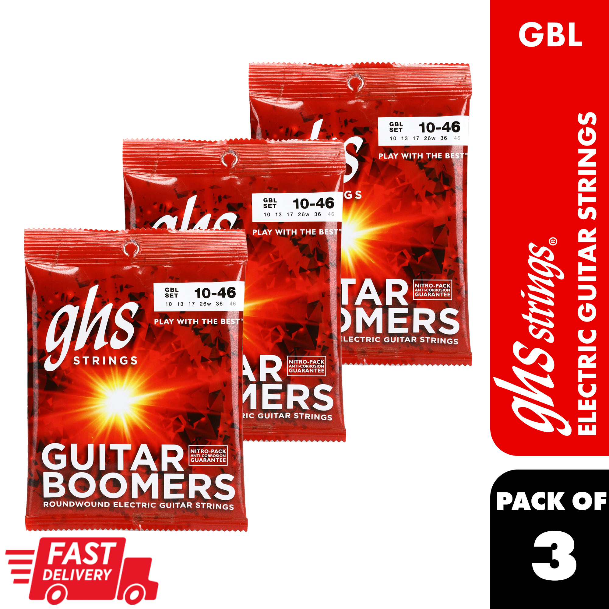 BOOMERS®　PACK　Strings　OF　Electric　Guitar　GHS　PH　GBM　Lazada