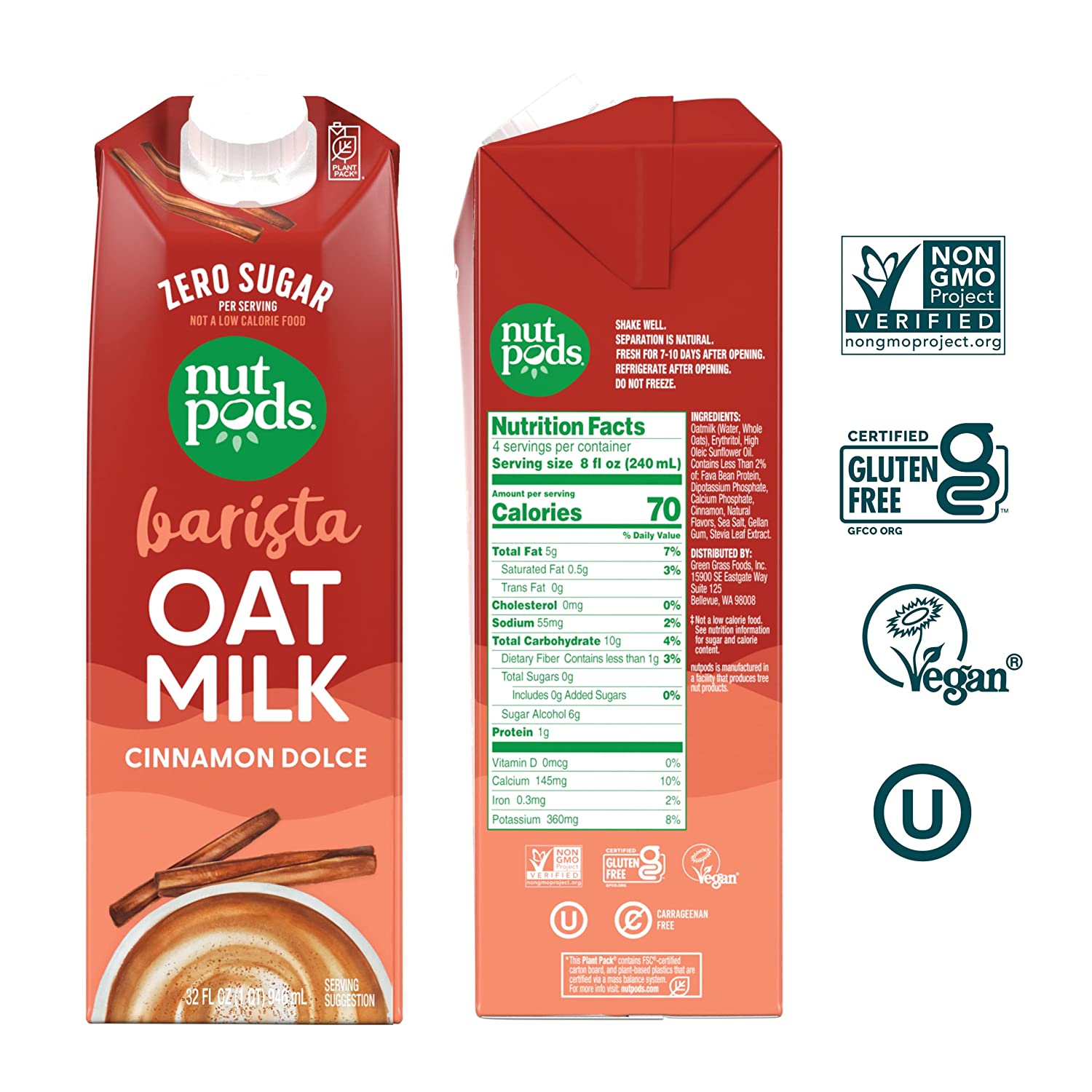 Nutpods Barista Oat Milk Original, Cinnamon Dolce Lazada PH