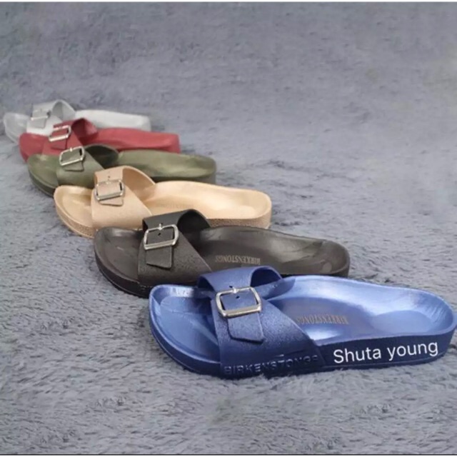 birkenstock one strap rubber