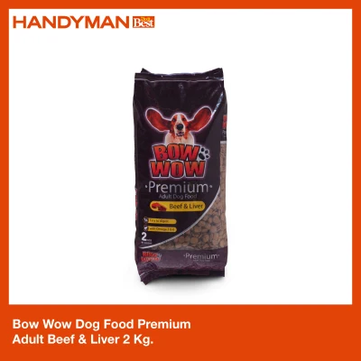 Bow Wow Dog Food Premium Adult Beef & Liver 2 Kg.