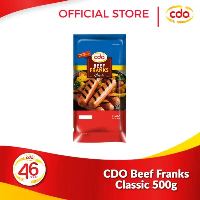 CDO Beef Franks Classic Jumbo 500g – CDO Foodsphere