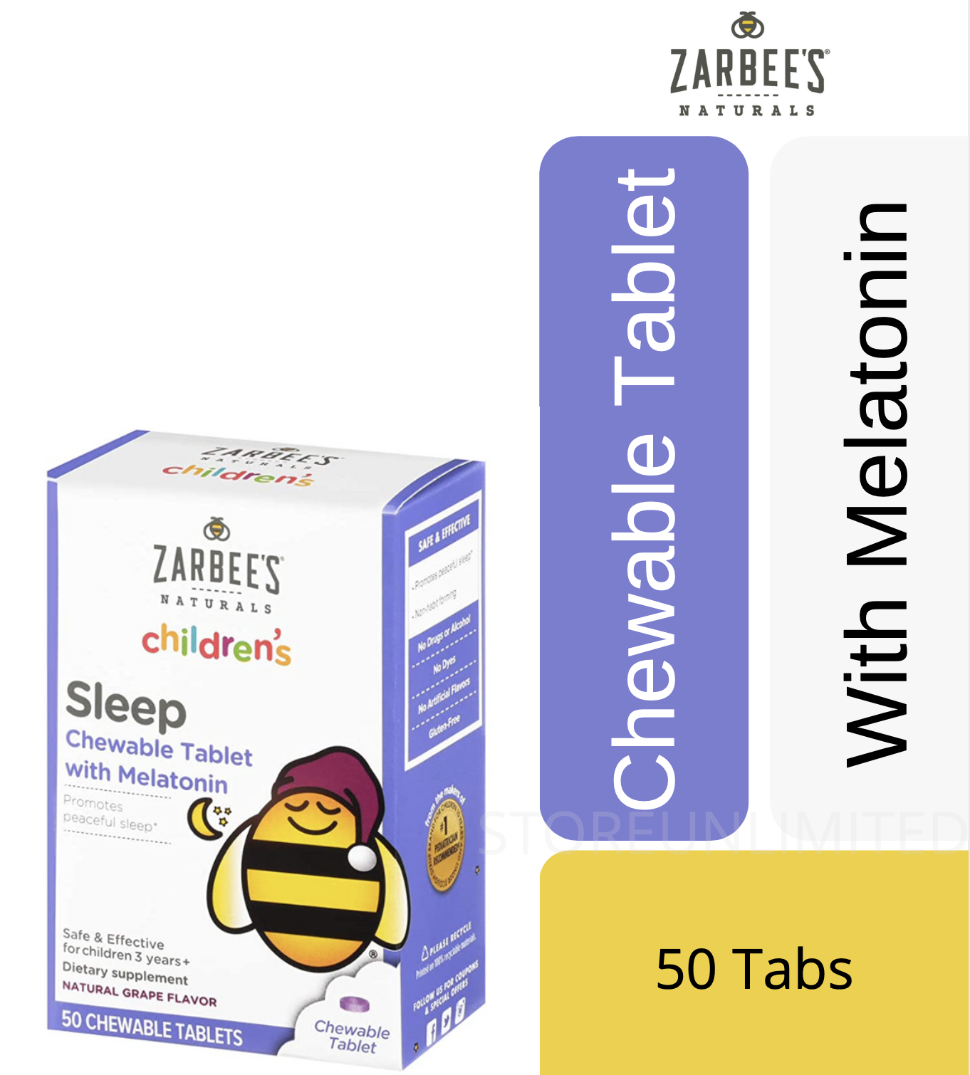 Zarbee's, Children's, Sleep with Melatonin Supplement, For Children 3