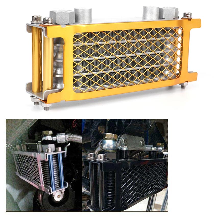 Gold Engine Oil Cooler Standard Cooling Radiator Universal Part Oil ...