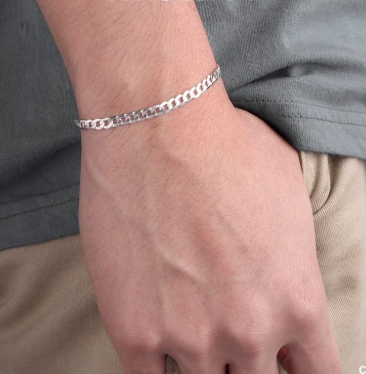 silversmith 2M-10M Mens Bracelet Genuine Sterling Silver