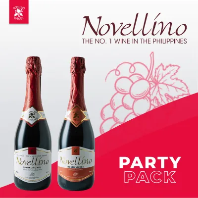 Novellino Party Pack - Sparkling Red (Non Alcoholic) and Rosso Vivace (Alcoholic)