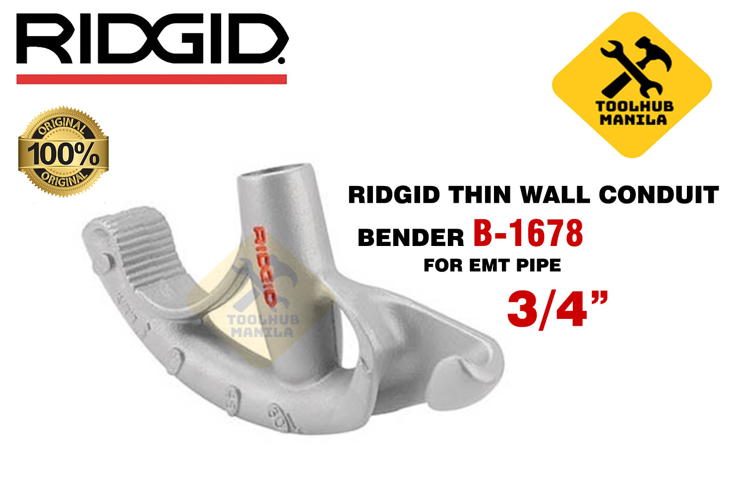 Ridgid 35220 Thin-Wall Conduit Bender