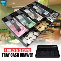 4 Grid Store Cash Drawer Cash Drawer Register Cashier Storage Box