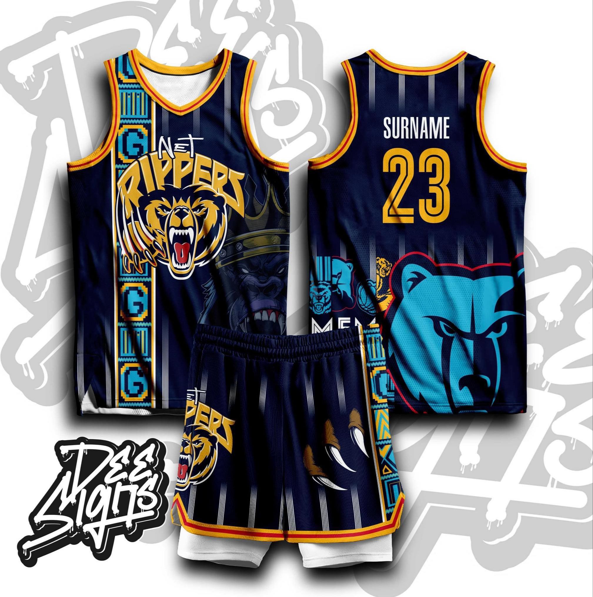 NET RIPPERS 01 BASKETBALL JERSEY FULL SUBLIMATION HIGH QUALITY FABRICS ...