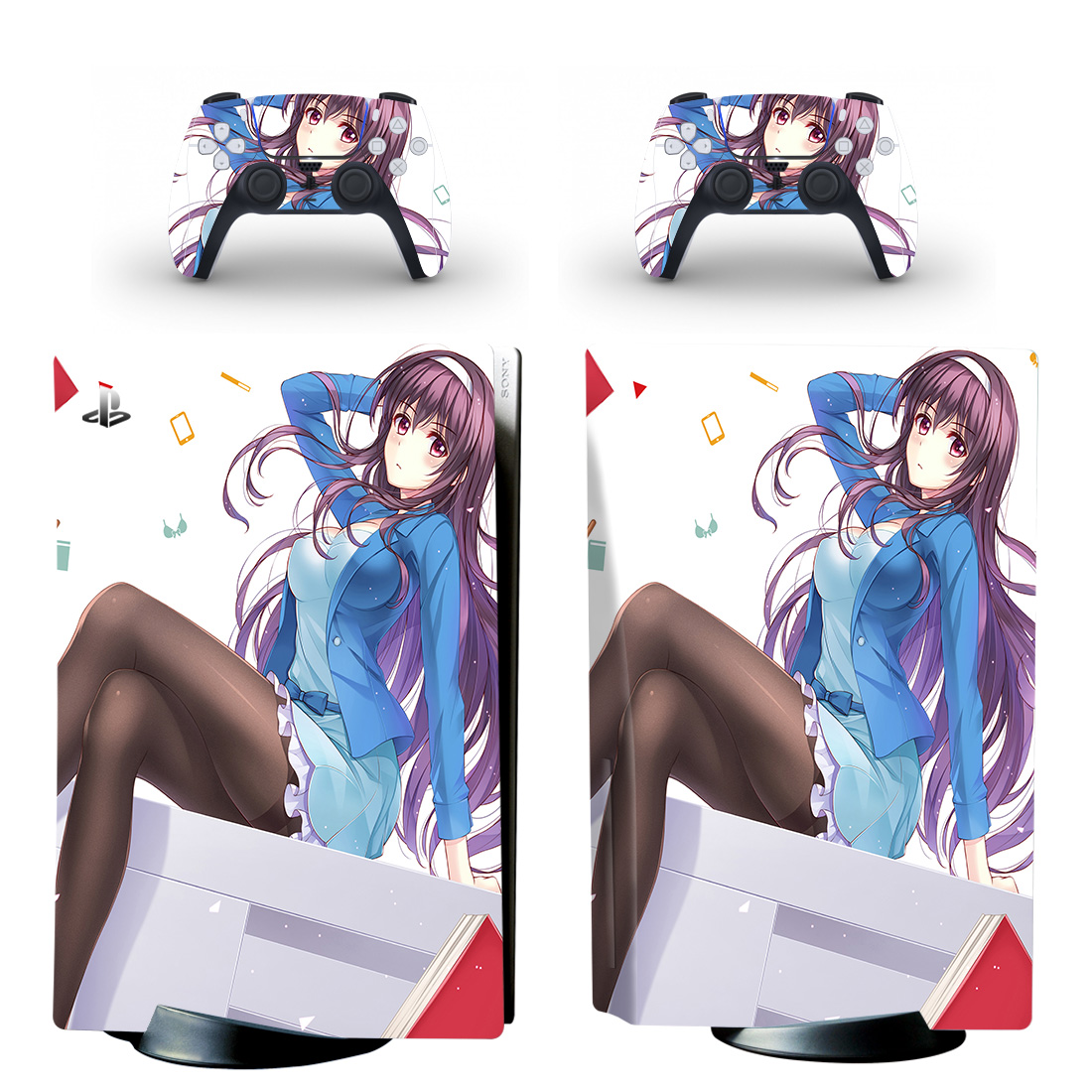 Anime girl design for PS5 Controller Skin Sticker For PS5 Gamepad Joystick  skins for PS5 Controllers Controller pvc sticker | Lazada.vn